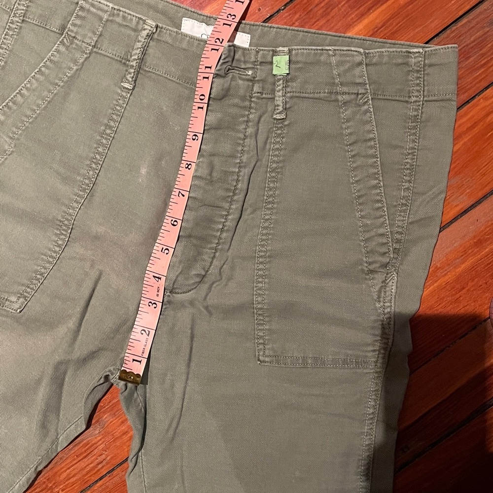 THE GREAT. Olive Green Utility Pants - Picture 6 of 7